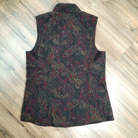 J. Jill Heritage Quilted Harvest Paisley Vest - Picture 3 of 6